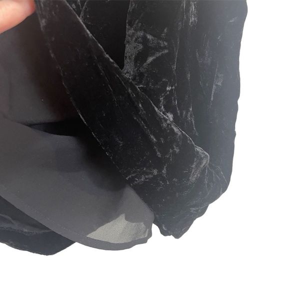 J Crew Velvet Black Tank Top Sz 00 - Picture 6 of 8